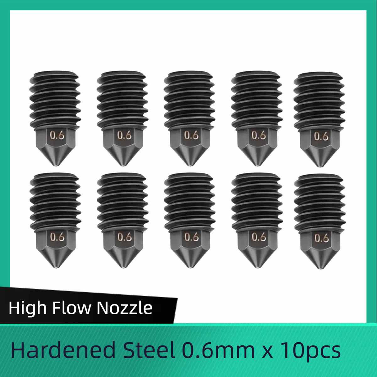 For Bambu Lab  Hardened_Steel_0.6mm_x_10pcs