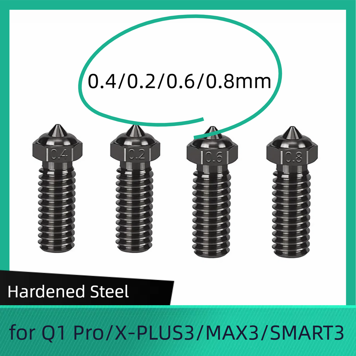 For QIDI Q1 Pro / X PLUS 3 / MAX 3 / SMART 3 Nozzle