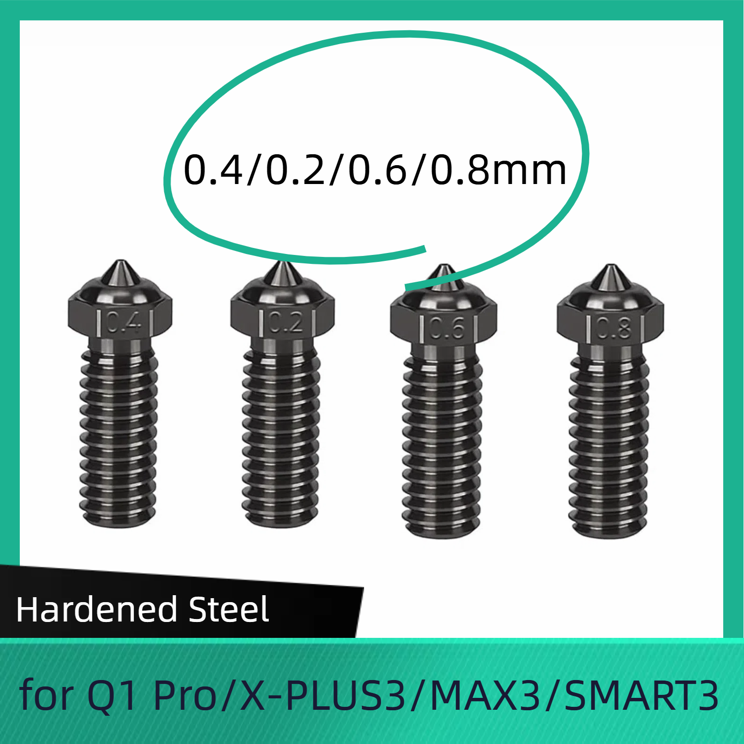 For QIDI Q1 Pro / X PLUS 3 / MAX 3 / SMART 3 Nozzle