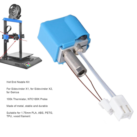 Nozzle Heating Block Hotend Kit for Artillery Sidewinder X2 X1 Genius