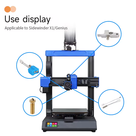 Hotend Kit 24V 64W Heating Tube Thermistor 0.4mm Nozzle 1.75mm For Artillery Sidewinder X1 X2 Print Head Hotend Kit

