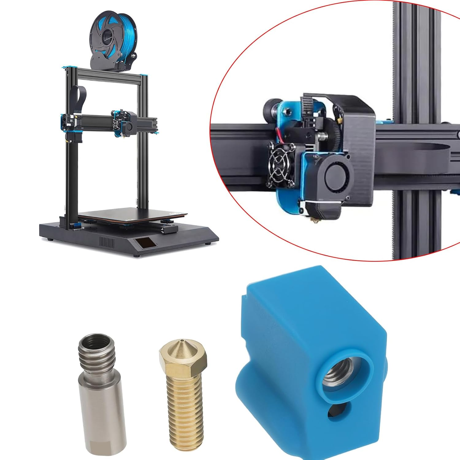 Hotend Kit 24V 64W Heating Tube Thermistor 0.4mm Nozzle 1.75mm For Artillery Sidewinder X1 X2 Print Head Hotend Kit

