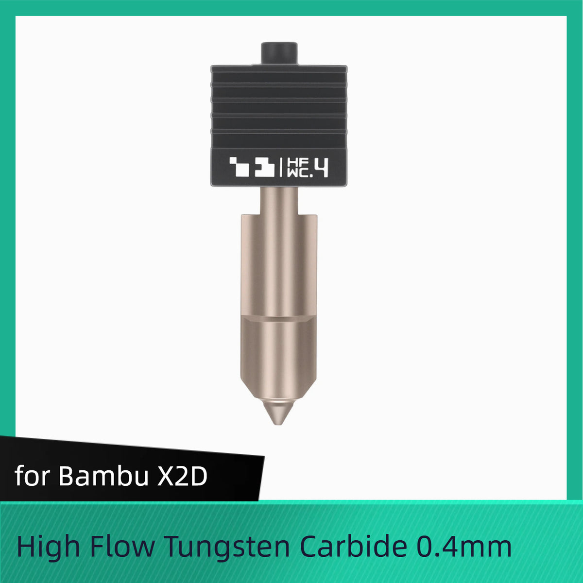 High Flow Tungsten Carbide Hotend Nozzle -X2D