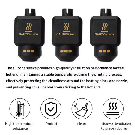 Bambu Hotend Silicone Socks of Heating Block - P2S