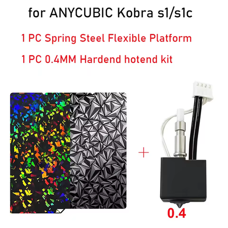 Hotend Kit for Kobra S1C Texture Double-Side PEI PEO Plate Board