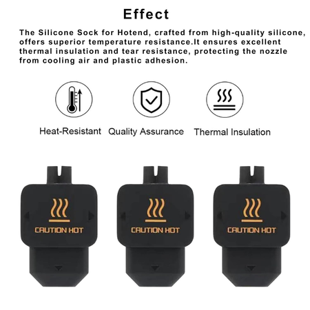 For Bambu Lab H2D Hotend Silicone Socks of Heating Block