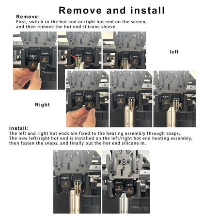For Bambu Lab H2D Hotend Silicone Socks of Heating Block