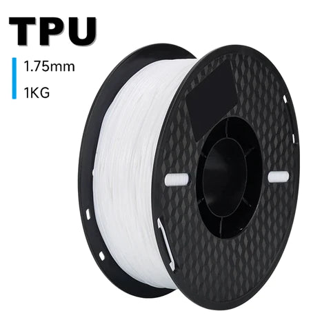 White TPU 3D Printer Filament (FRESH)