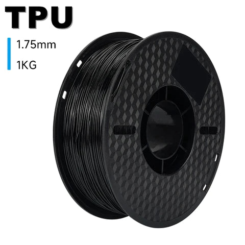 Black TPU 3D Printer Filament (FRESH)
