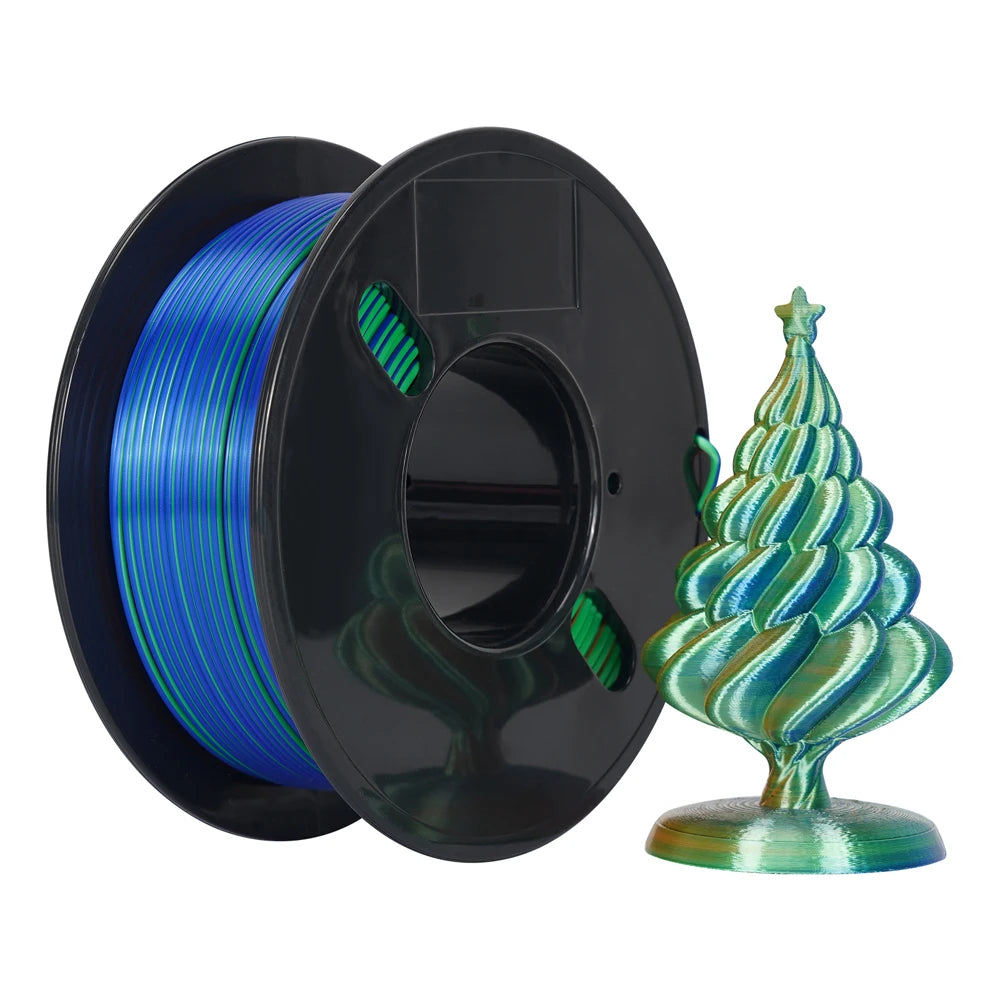 Multicolor Silk PLA Filament 200g/roll – P3D