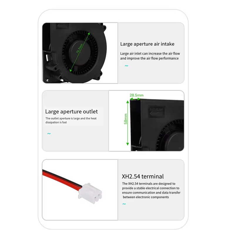 KINGROON KLP1 Upgrade Cooling Fan 24V 4100RPM Turbo Blower Fan – P3D