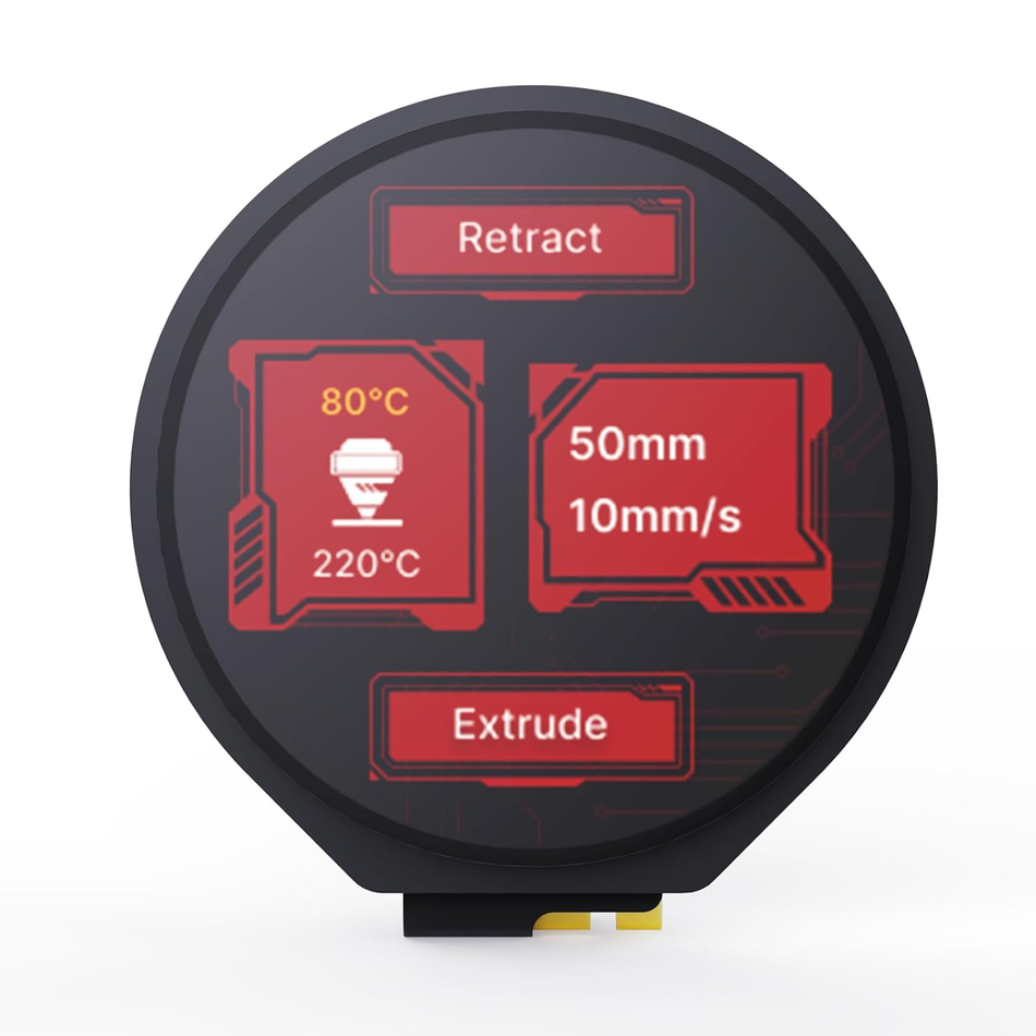 KNOMI_2_Touch_Screen_for_Voron_Stealthburner_1.28_inch_UI_Multi-Color_LCD