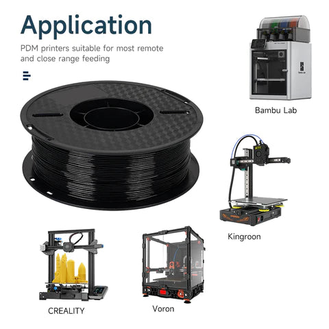 Black TPU 3D Printer Filament (FRESH)