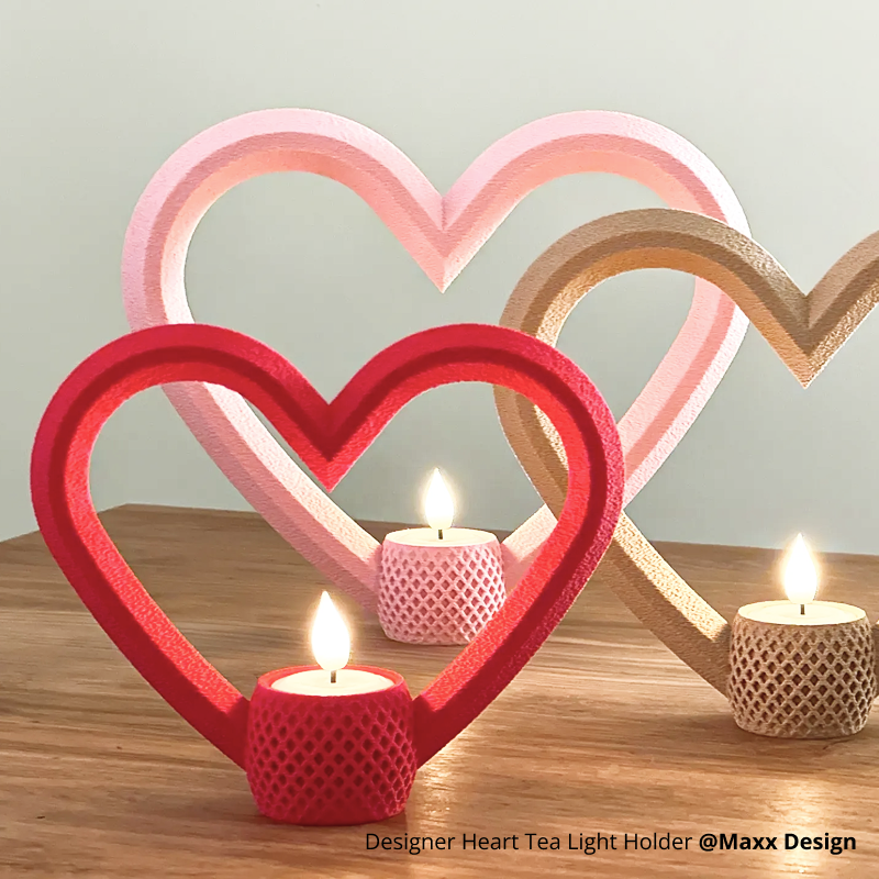 LED Flame Tea Light Candle Set Warm White for  Bambu Lab