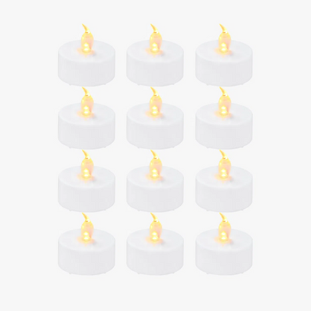 LED Flame Tea Light Candle Set Warm White for  Bambu Lab