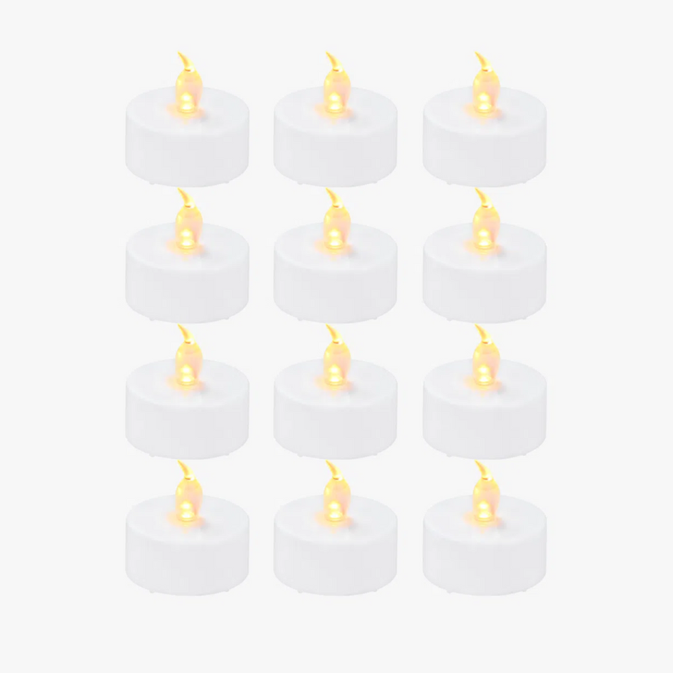 LED Flame Tea Light Candle Set Warm White for  Bambu Lab
