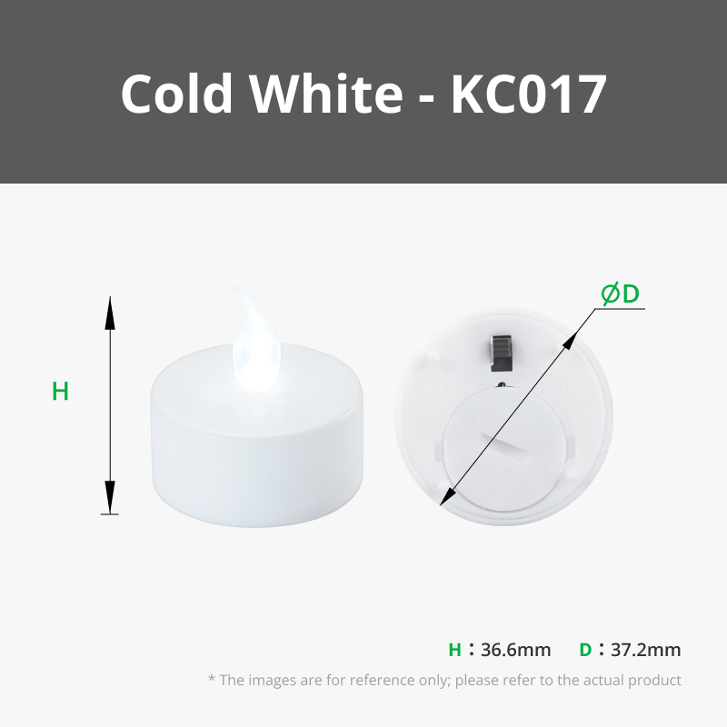 LED Flame Tea Light Candle Set Warm White for  Bambu Lab
