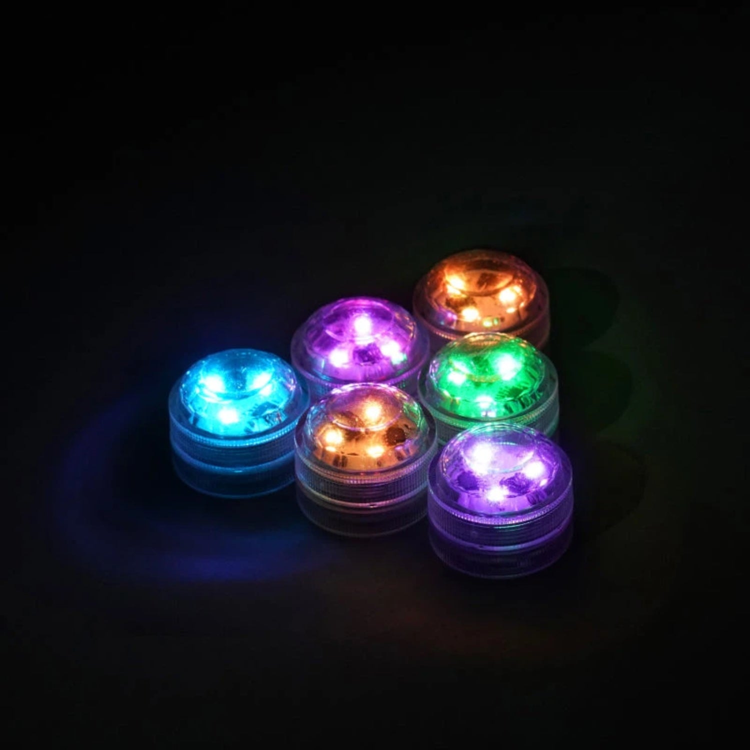Mini Waterproof RGB LED Tea Lights with Remote Control for Bambu Lab