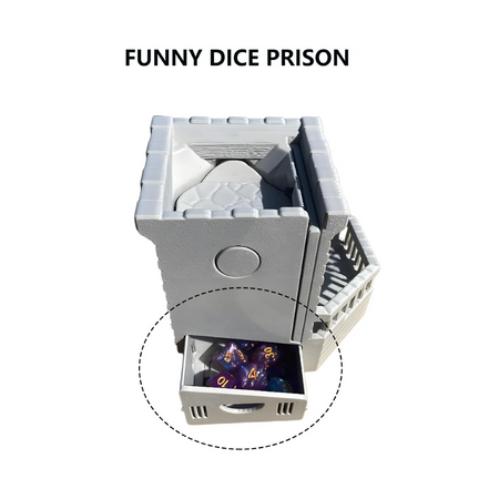 Mechanical Dice Tower with Dice Storage  DND 3D Printed Hollow Castle