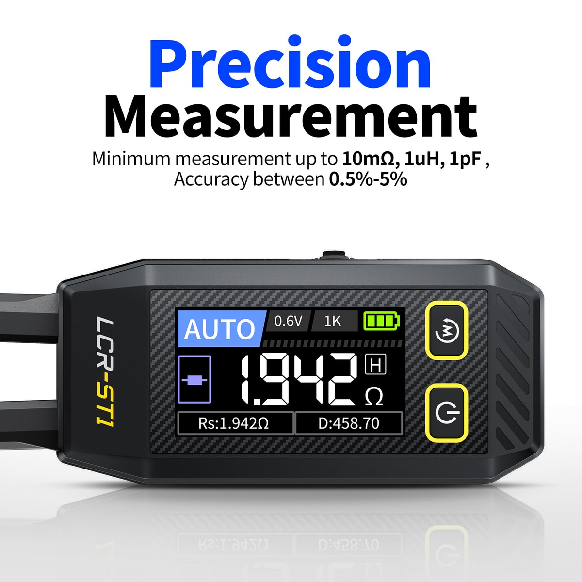 Mini Smart Bridge Tweezer LCR SMD Tester Test Measurement Tools