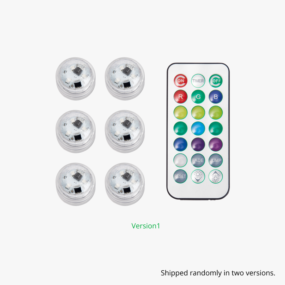 Mini Waterproof RGB LED Tea Lights with Remote Control for Bambu Lab