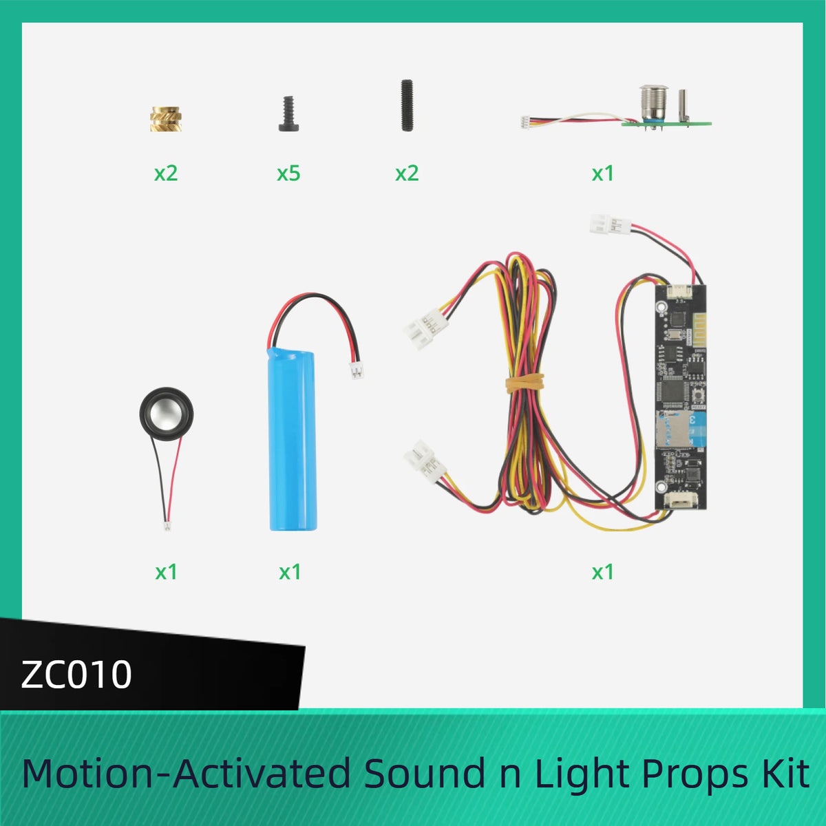 Motion-Activated Sound and Light Props Kit for Bambu Lab