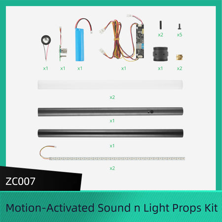 Motion-Activated Sound and Light Props Kit for Bambu Lab