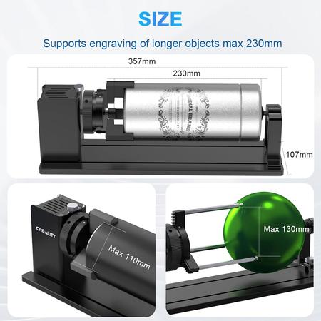 for Creality Rotary Kit Pro Upgrade Laser Engraving Machine