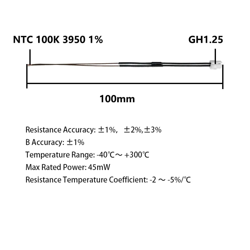 3950 NTC 3950 Thermistor For Bambu Lab X1 – P3D