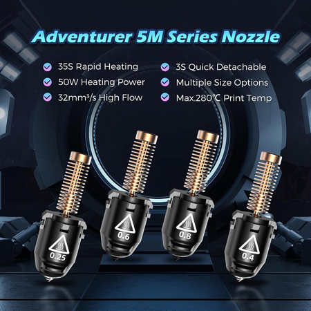 for Flashforge Adventurer 5M and 5M Pro Nozzles 