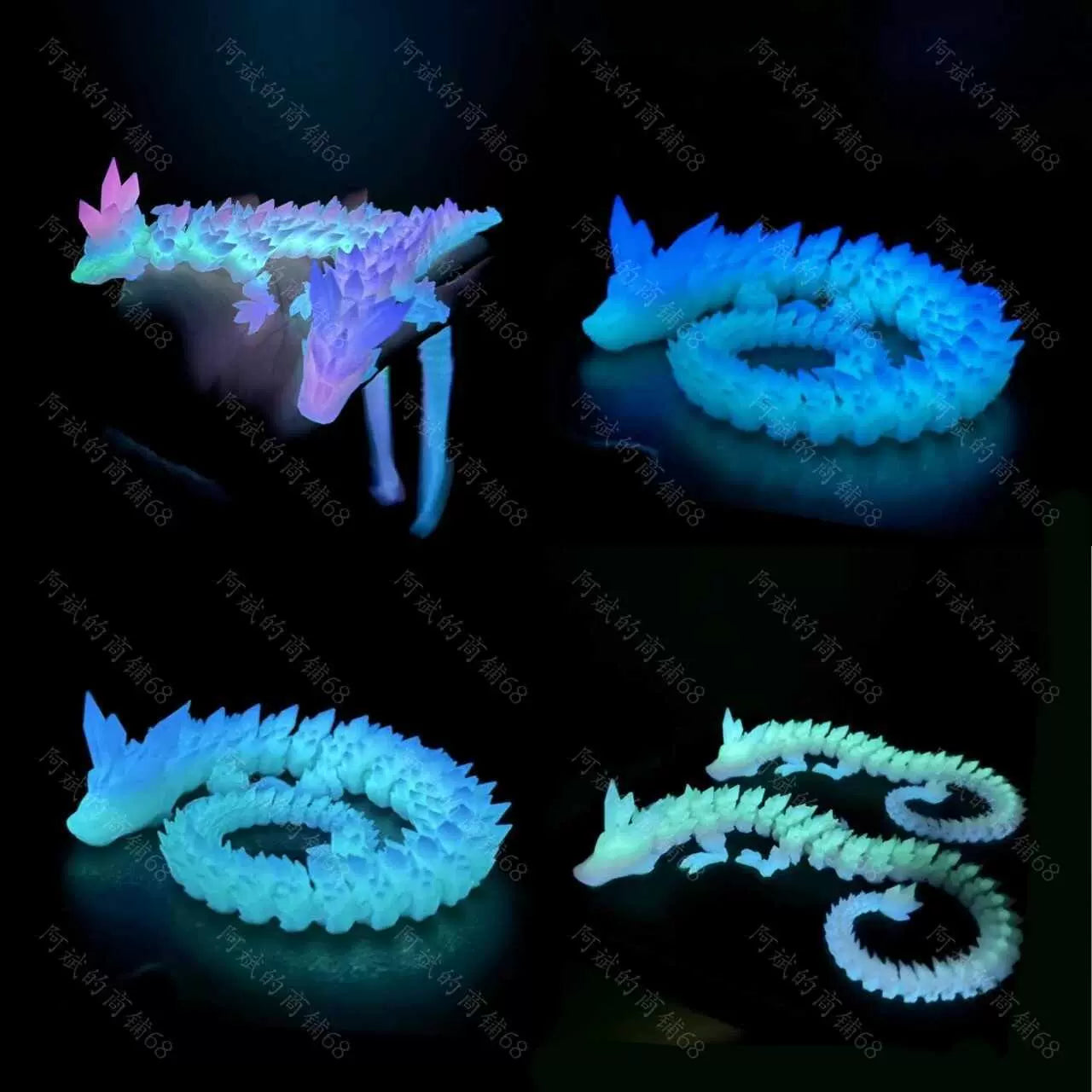 3D Printed Articulated Dragons with STL Files Download – P3D