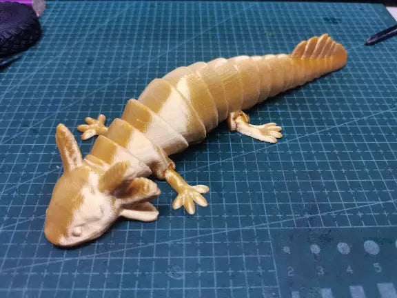 3D Printed Articulated Axolotl Success