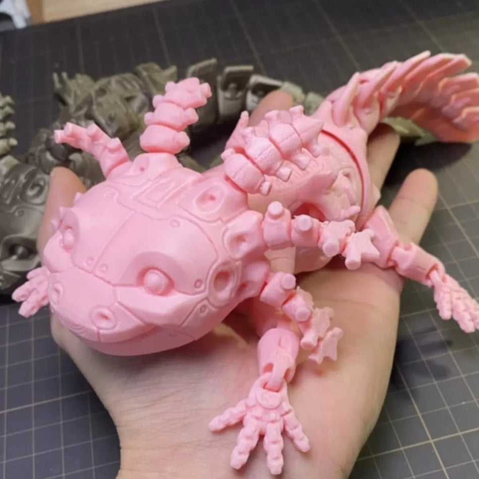 3D Printed Articulated Mechanical Axolotl