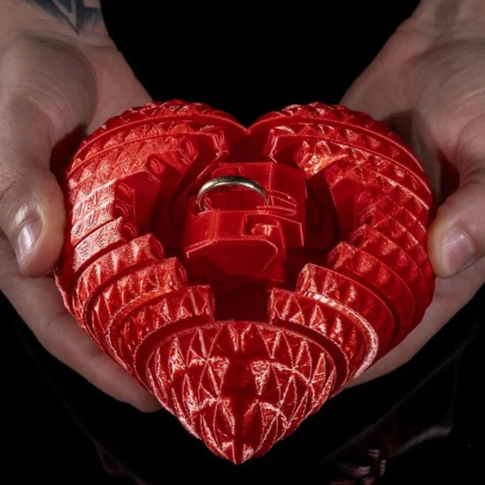 3D Printed Open Heart Gift Box Success