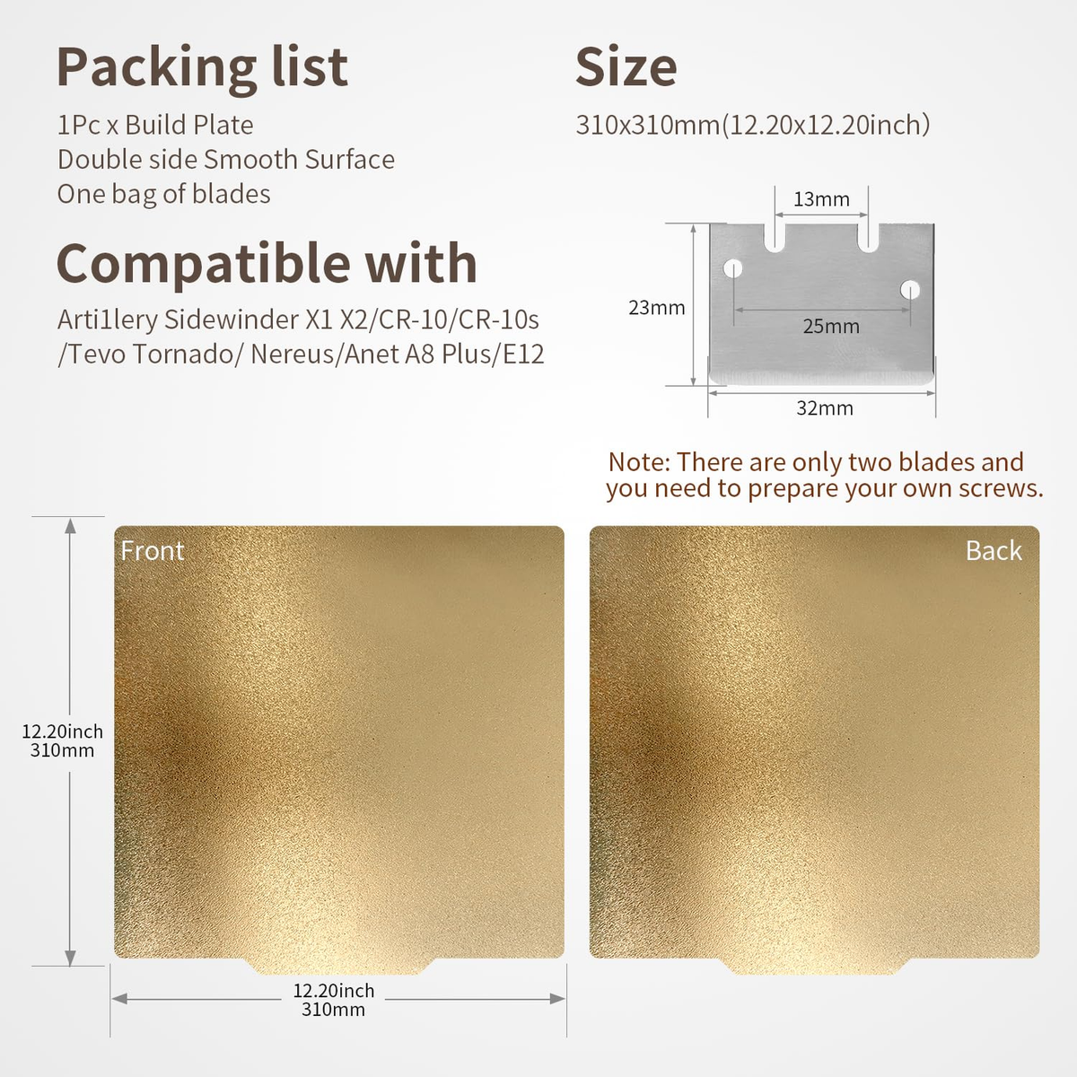 for QIDI Plus 4 Build Plate PEI