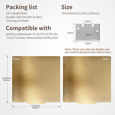for QIDI Plus 4 Build Plate PEI
