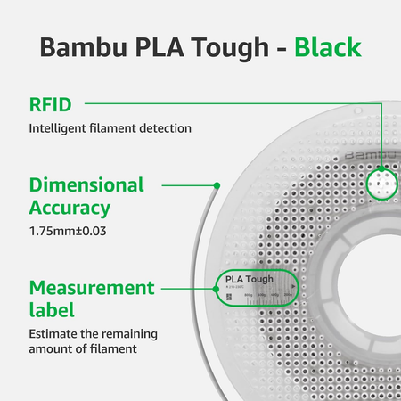 Bambu Lab -PLA Tough 1.75 mm 3D Printer Filament 
