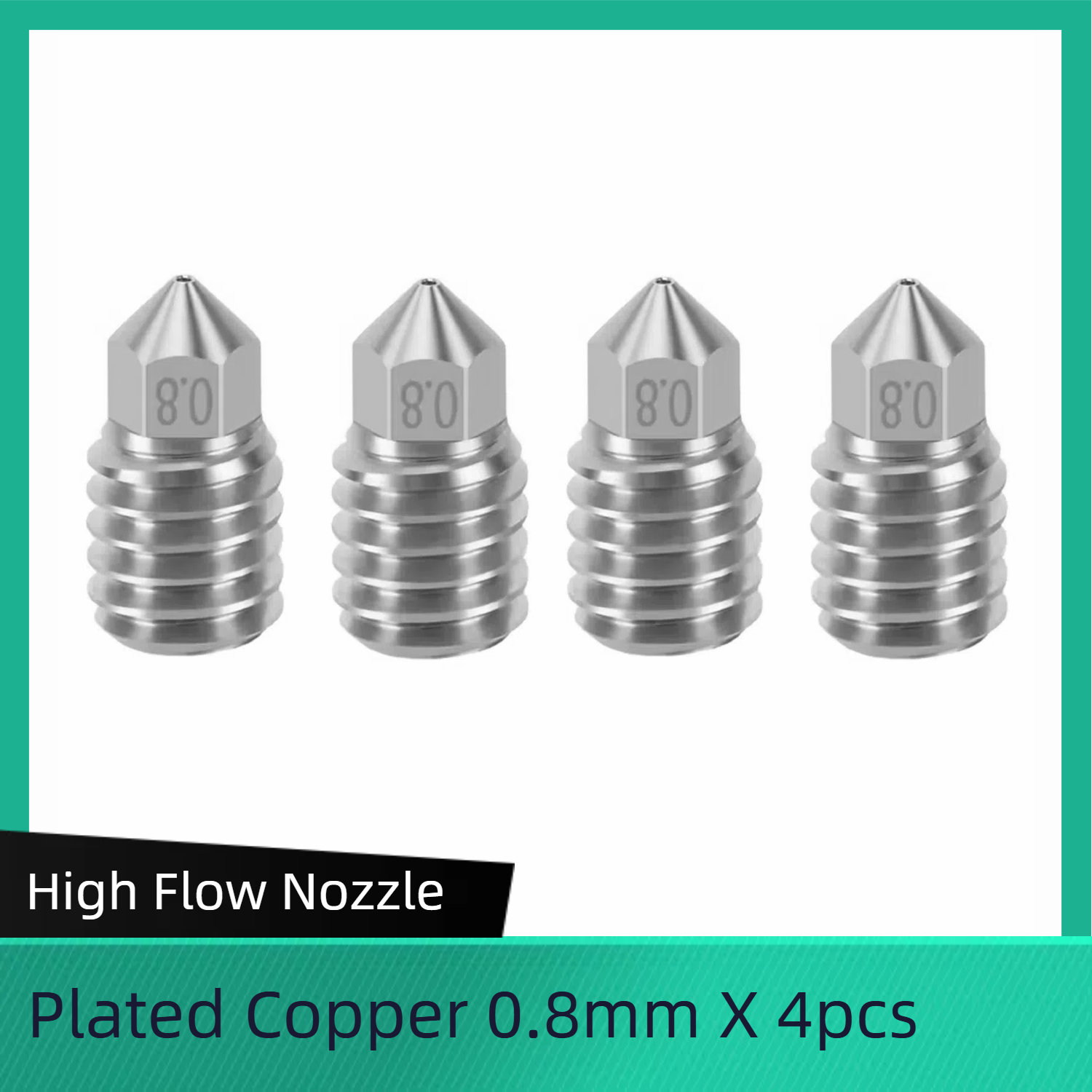 For Bambu Lab X1/ X1C/ P1P/P1S 0.8 mm Nozzles