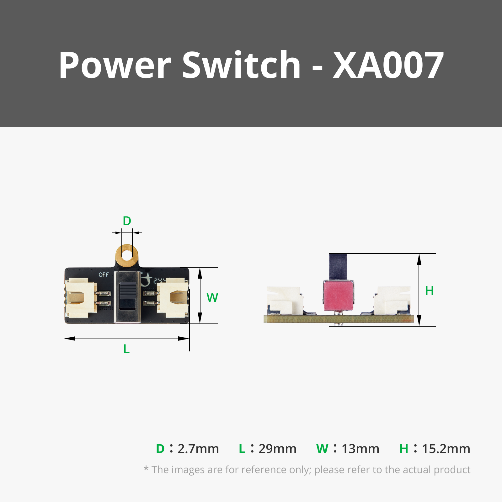 Power Switch Module with 2Pin XH2.54 Connector (1PCS) for Bambu Lab