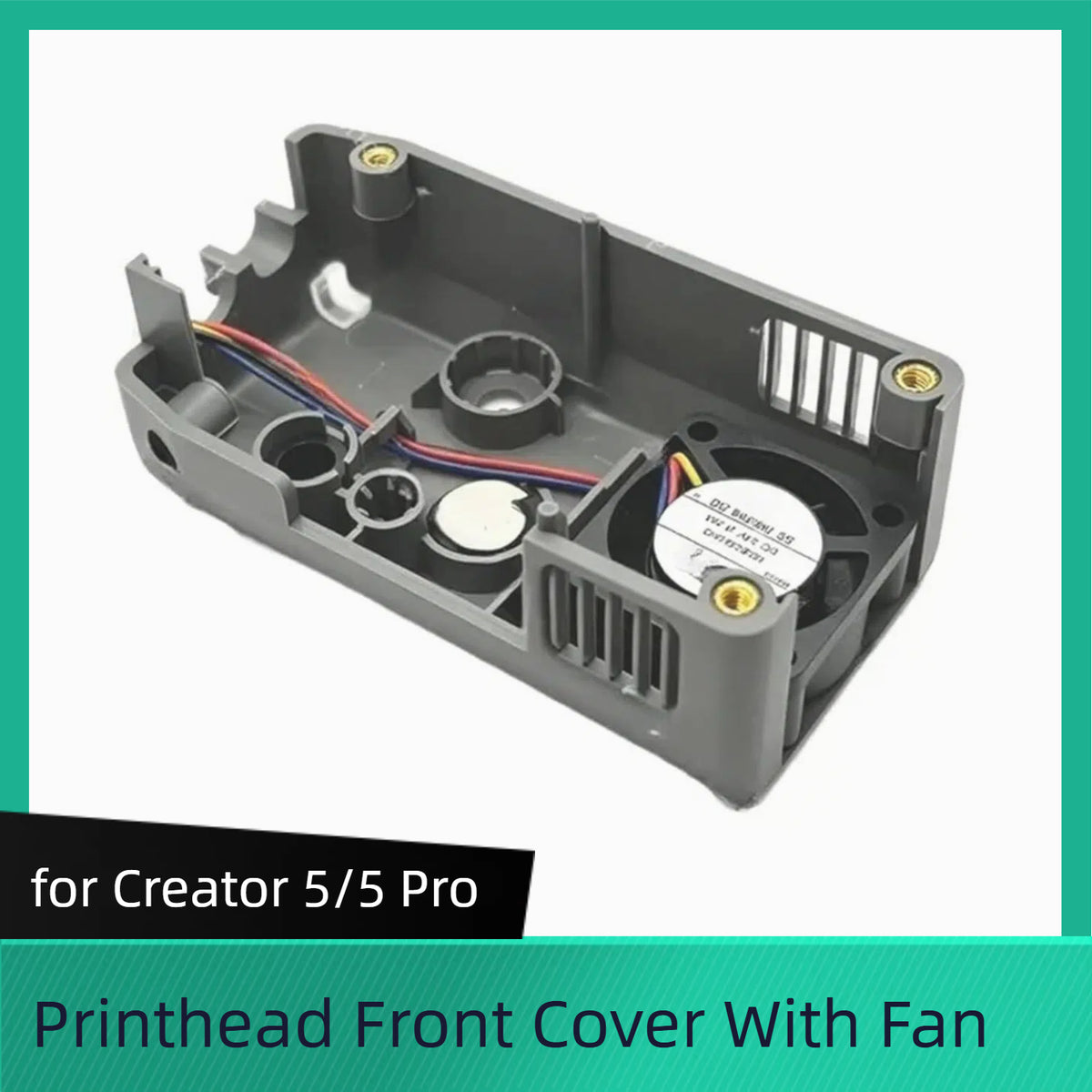 Printhead/Extruder Front Cover Cooling Fan Assembly for Flashforge Creator 5/5 Pro