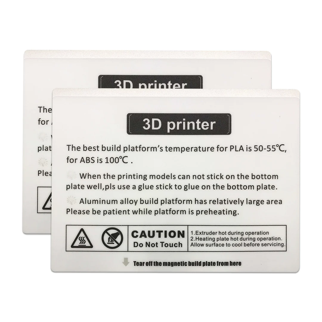 for QIDI X-Plus Build Plate Sticker (2pcs)