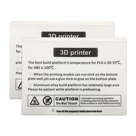 for QIDI X-Plus Build Plate Sticker (2pcs)