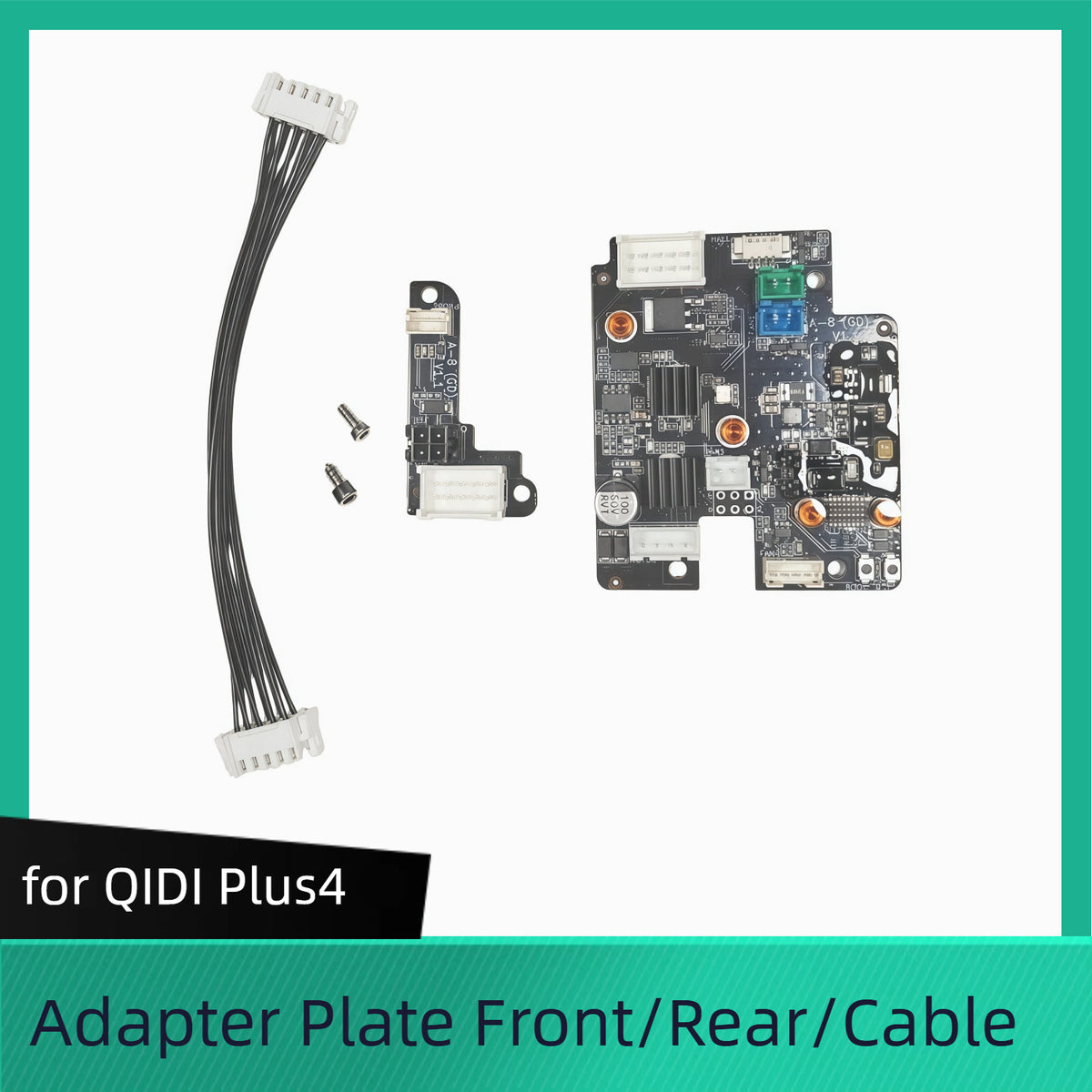 for QIDI Plus4 Adapter Plate Front  Rear  Cable
