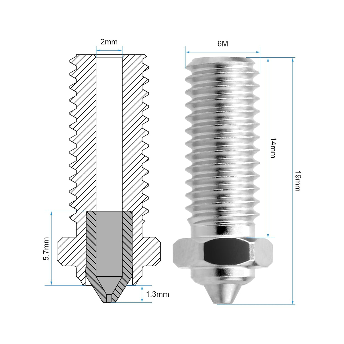 For QIDI Q1 Pro / X PLUS 3 / MAX 3 / SMART 3 Nozzle