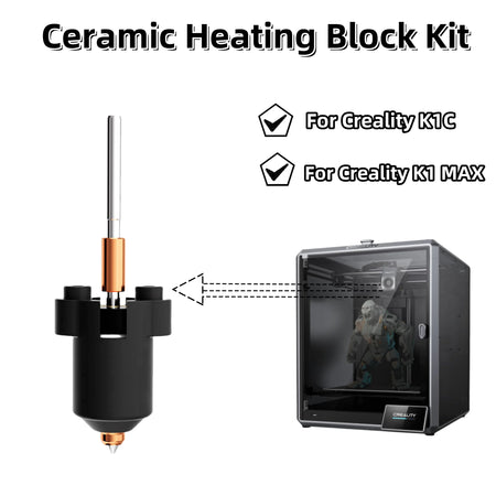 Creality K1C / K1 MAX Quick-Swap Nozzle with Heating Block