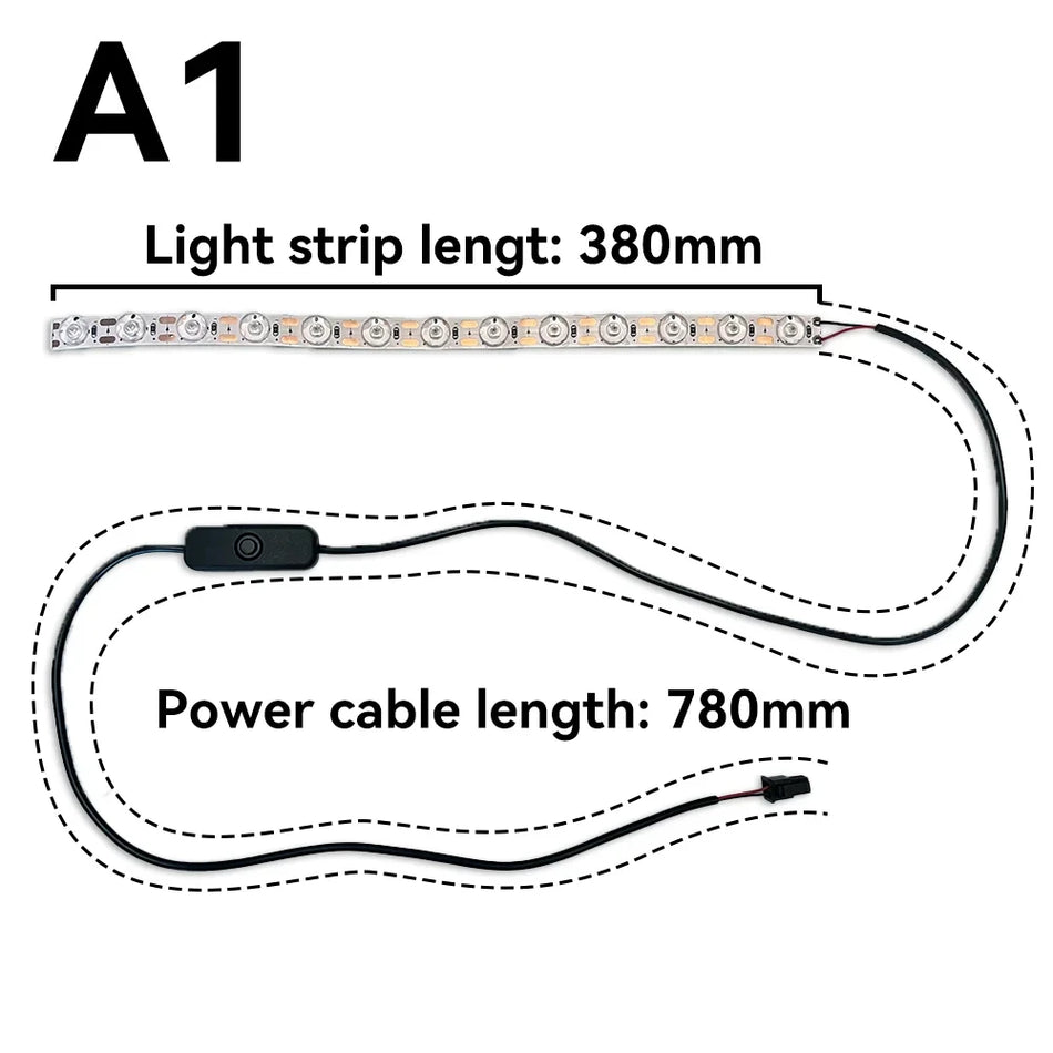 For Bambu Lab A1/A1mini Led Light Strip Ra95 Fill Light 24V Super Bright Bambulab 3D Printer Accessories