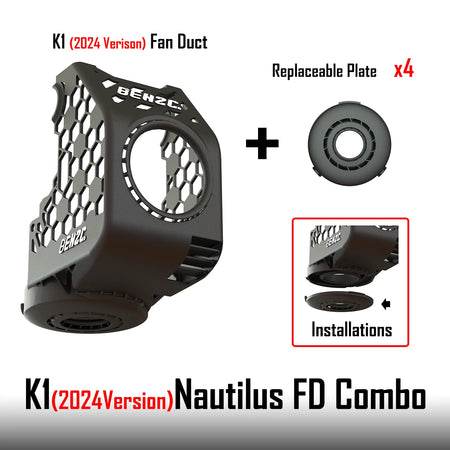 360° Flow Cooling Fan Duct for K1C / K1 MAX