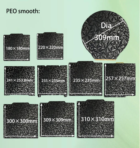 Bambu Lab X1 X1C P1P PEY PET PEI PEO Build Plate