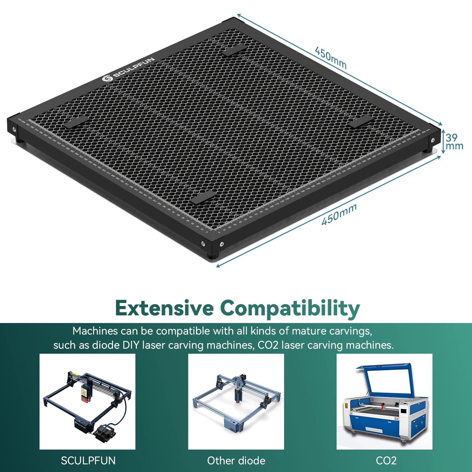 SCULPFUN 400x400mm Honeycomb Panel for SCULPFUN S9 Laser Engraving Machine