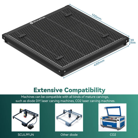 SCULPFUN 400x400mm Honeycomb Panel for SCULPFUN S9 Laser Engraving Machine